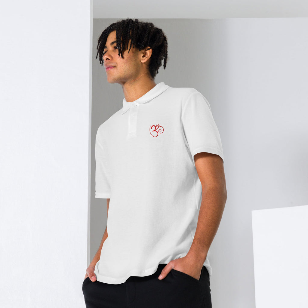 Om Unisex pique polo shirt - Nookshi