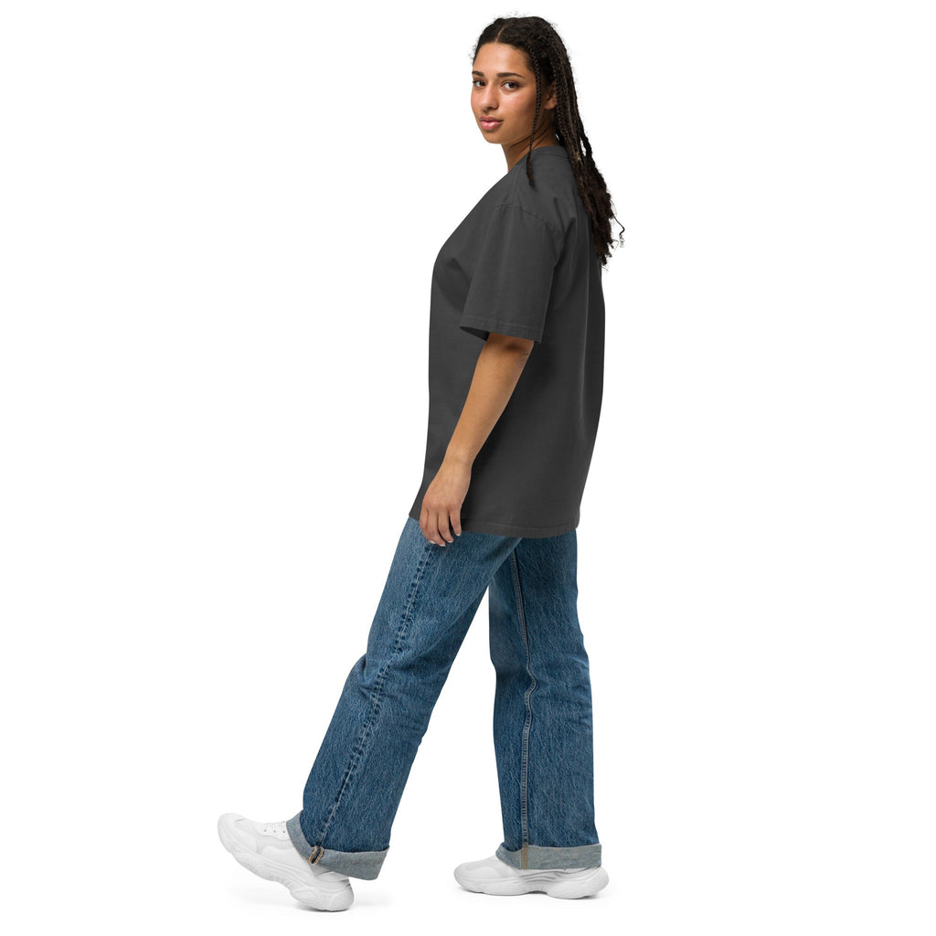 Swastika Oversized faded t-shirt for women - Nookshi