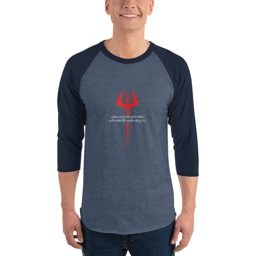 Trishul 3/4 sleeve raglan shirt - Nookshi