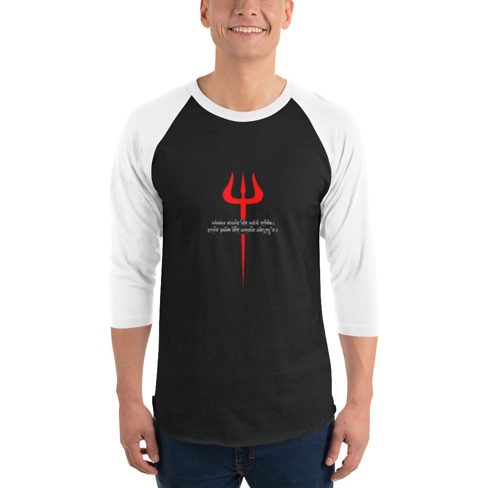 Trishul 3/4 sleeve raglan shirt - Nookshi